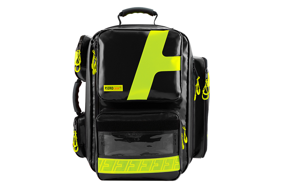 New Product AEROcase® MPXL1C Emergency Backpack in Jet Black Start